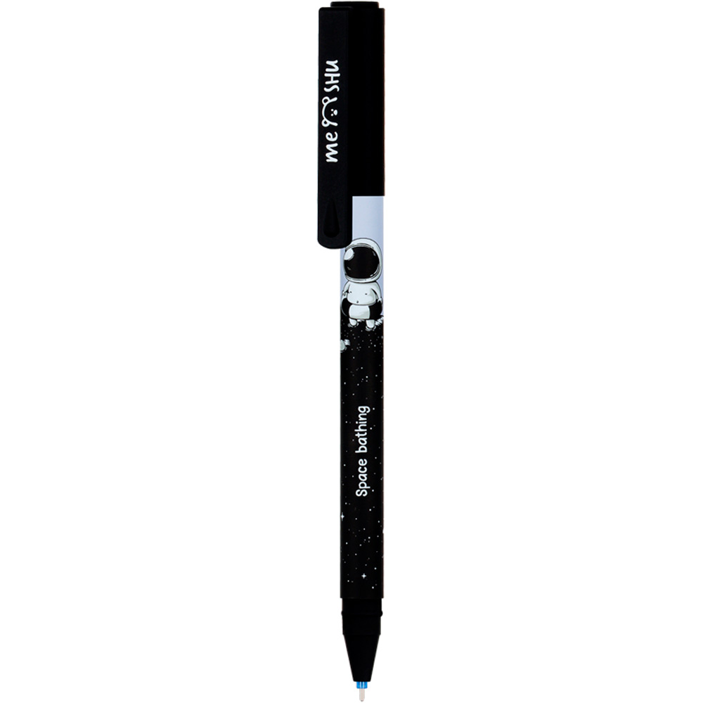Ручка гелевая синяя стираемая 0,5мм MESHU "Space Traveler" ассорти 343474