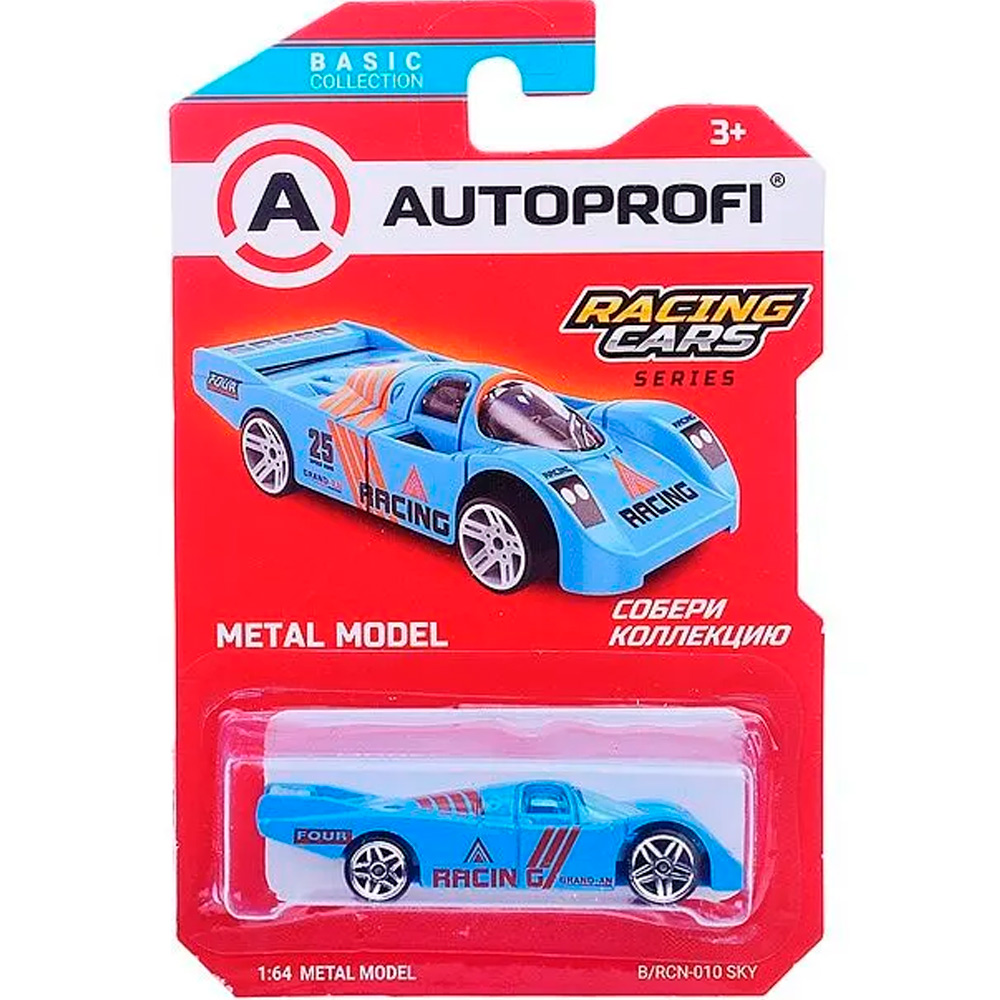 Модель 1:64 Серия RACING CARS голубой B/RCN-010