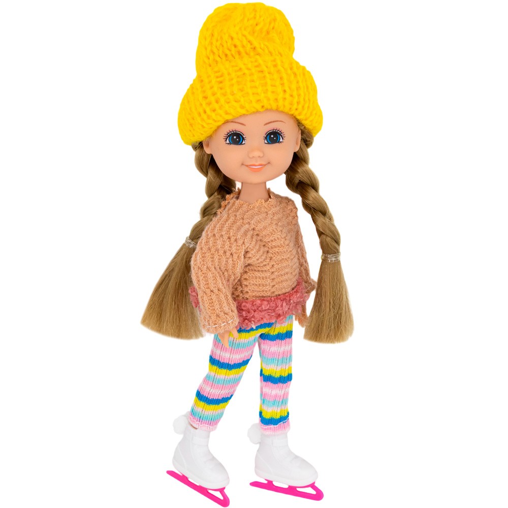 Кукла малышка Miss Kapriz FCJ0931624 мал. модница на коньках и роликах в пак.