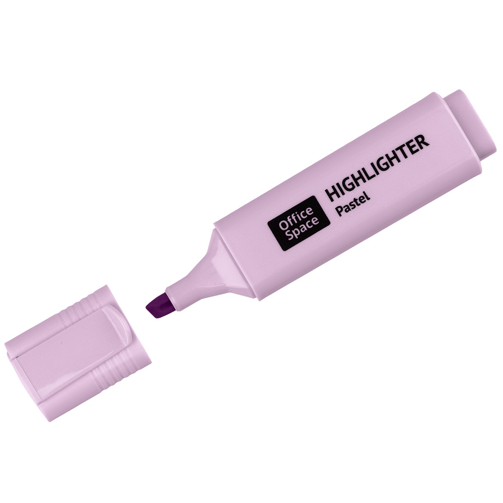 Текстовыделитель OfficeSpace пастельный цвет, фиолетовый, 1-5мм 347847.