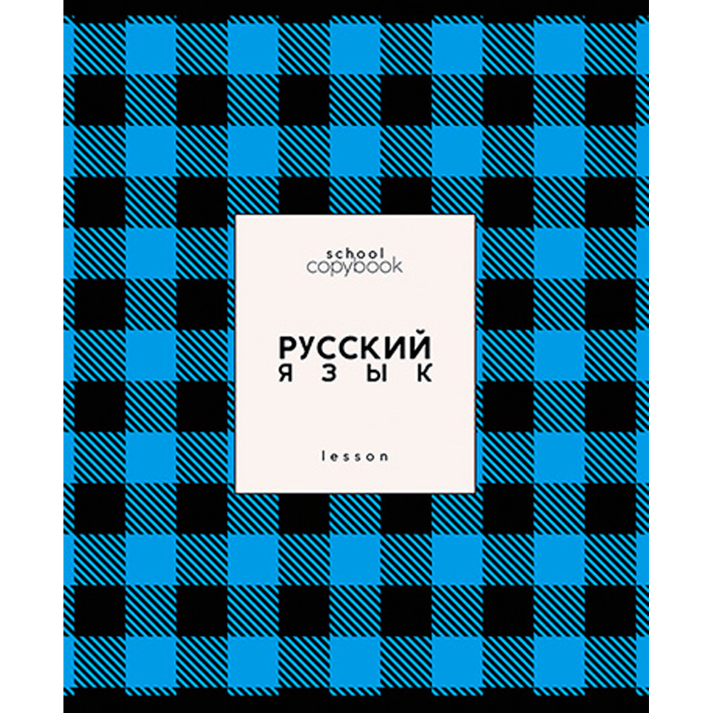 Тетрадь темат. 48 л. "Яркая клетка"  Русский язык С9922-10