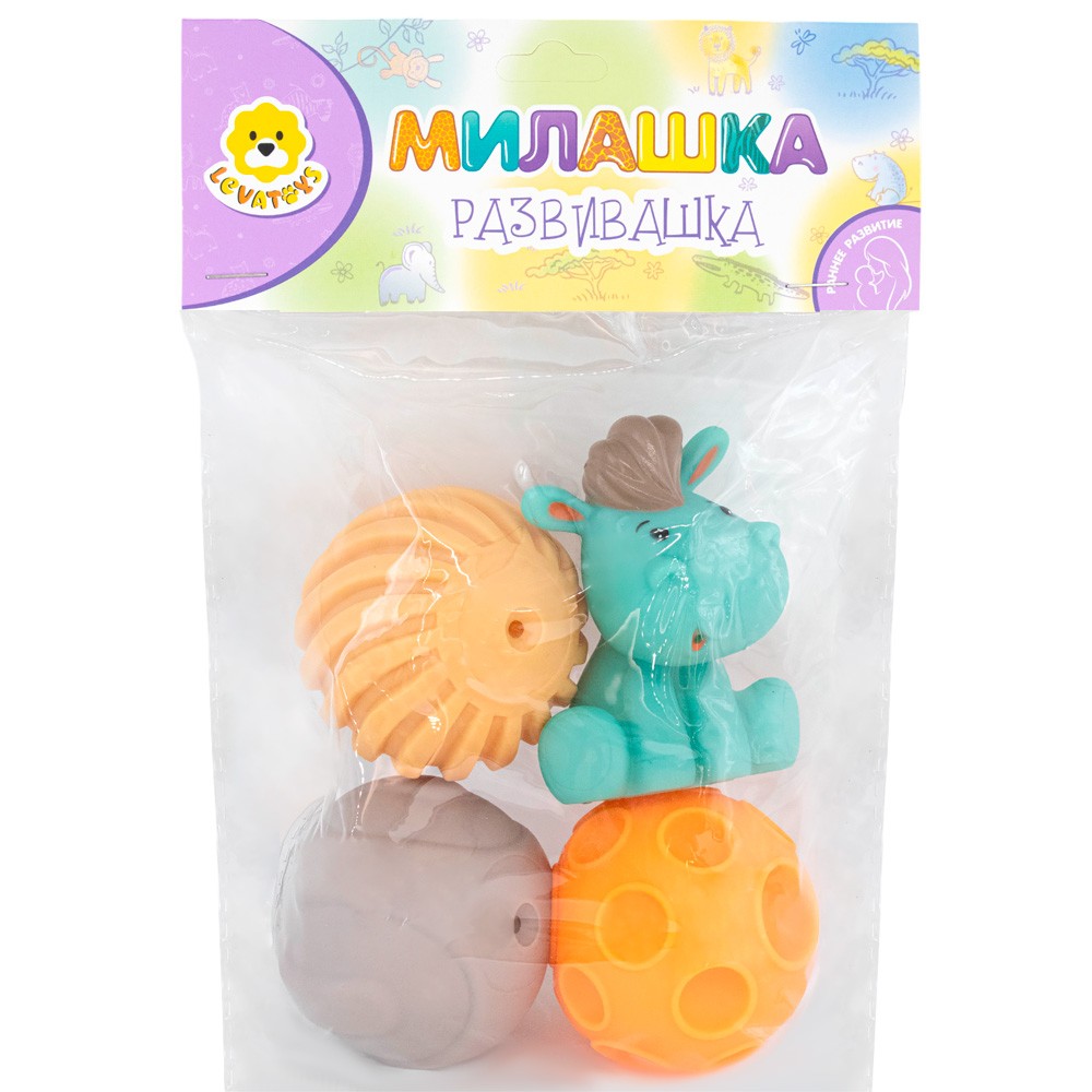 Набор резиновых игрушек для ванны Levatoys MK1053A в пак.