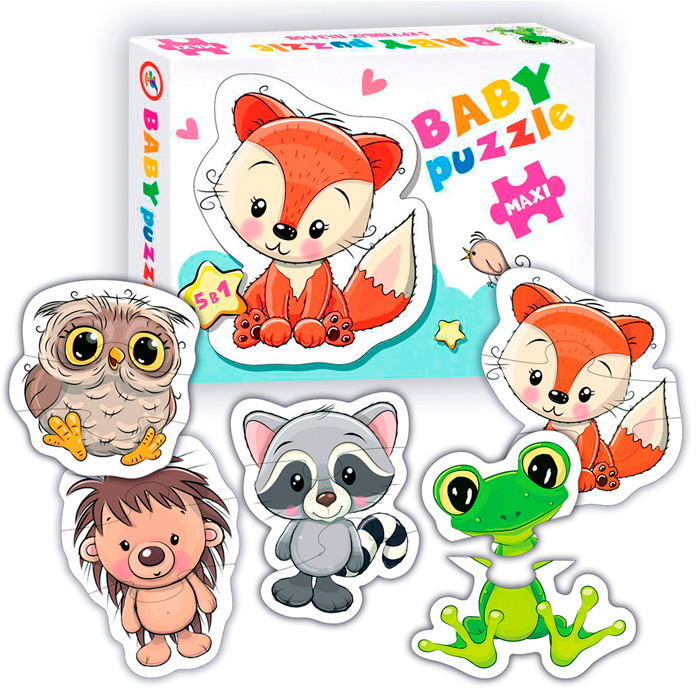 Пазл Baby Puzzle Лесные животные 4290