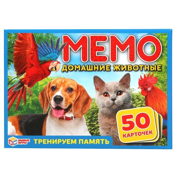 Игра наст. Умка Домашние животные.Карточная игра мемо.50 карточек 4630115527244