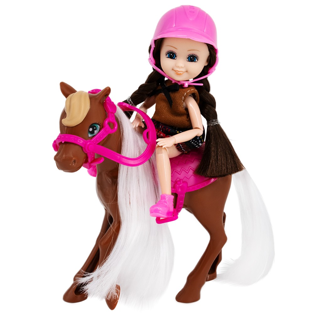 Кукла малышка Miss Kapriz MK53833 с лошадкой в пак.
