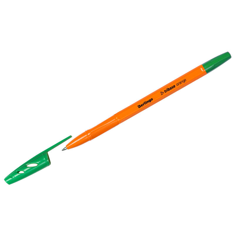 Ручка шарик зеленая 0,7мм Tribase Orange CBp_70914 Berlingo