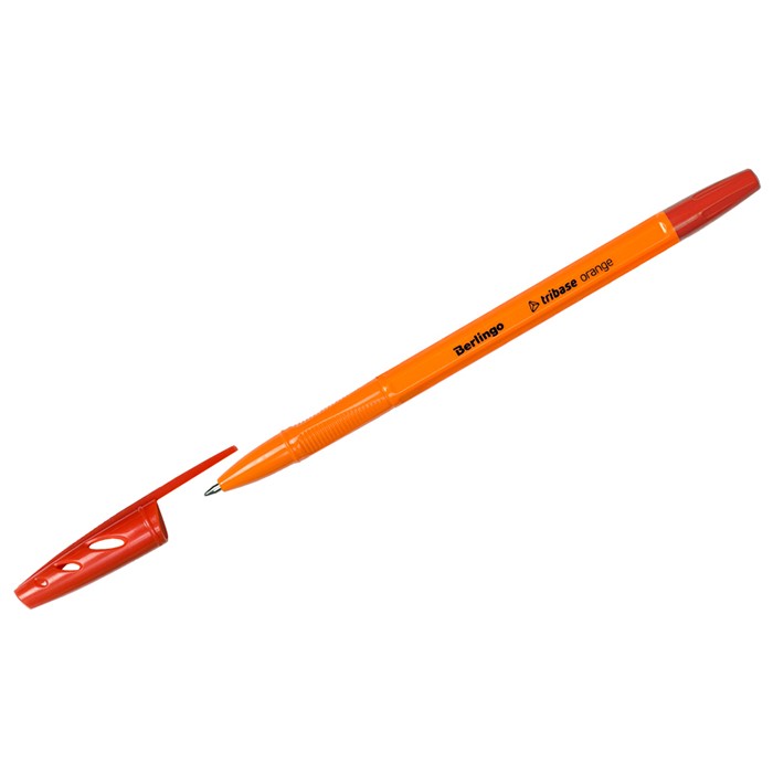Ручка шарик красная 0,7мм Tribase Orange CBp_70913 Berlingo