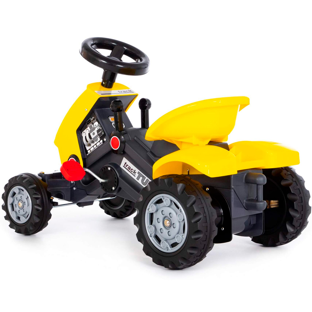 Каталка-трактор с педалями "Turbo-2" (жёлтая) 89335 П-Е /1/